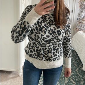 Ann Taylor sweater animal print